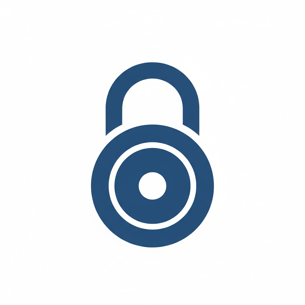 crame un logo de candado